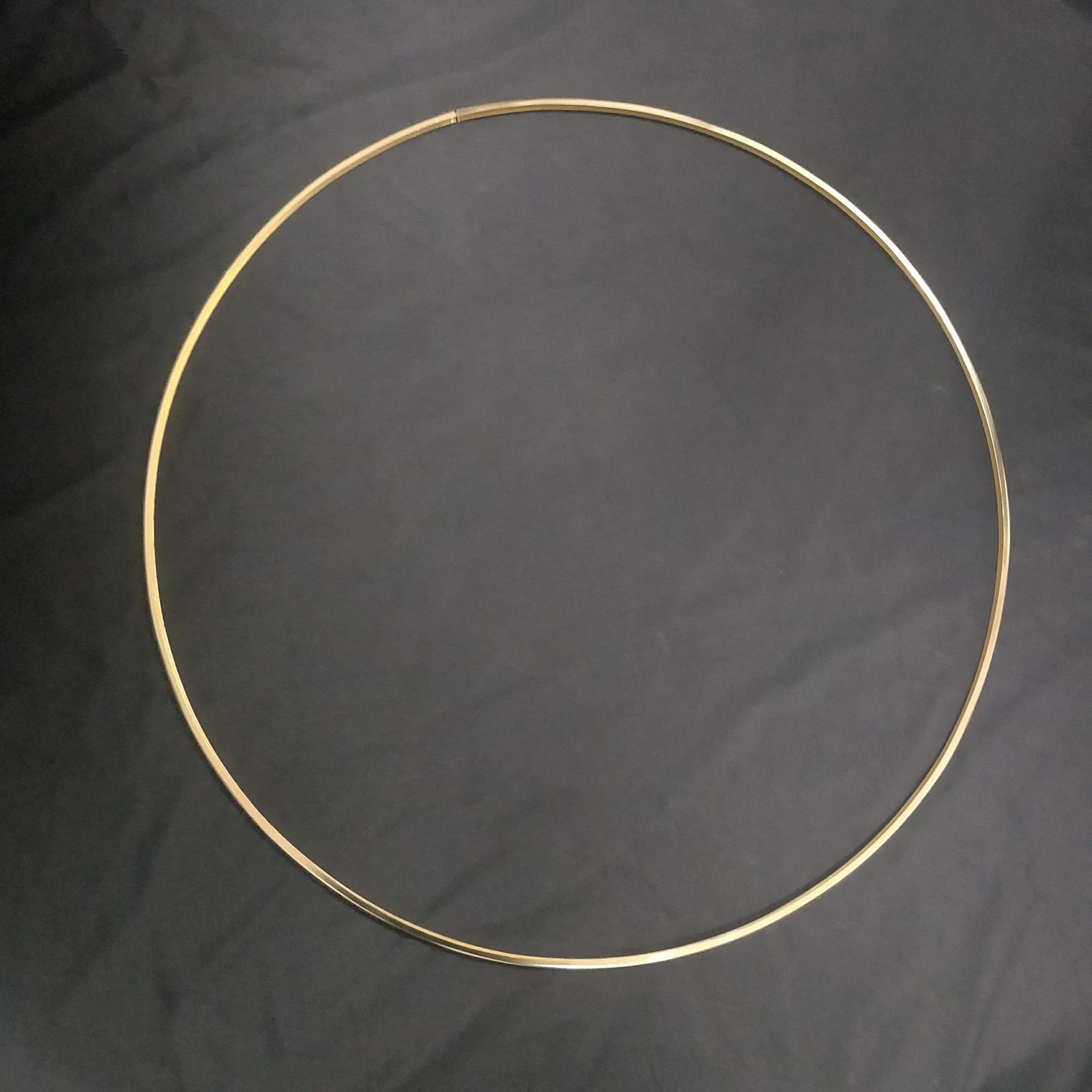 厂家供应 金属圆镜圈 马口铁镜子挂件 金色圈镜子定做