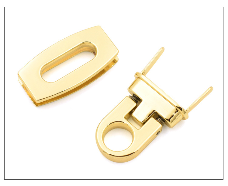 新款五金牛鼻扳锁 箱包服饰金属配饰锁锌合金装饰配件锁扣可定制