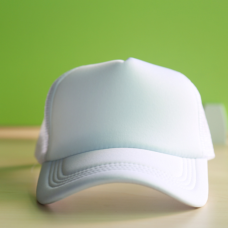 热转印海绵空白遮阳网帽棒球帽团体logo空白帽子定制空白耗材批发