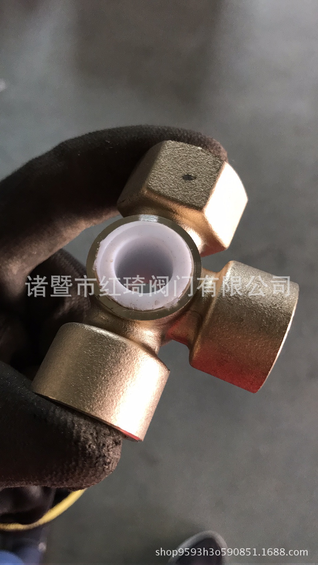 厂家塑料王聚四氟乙烯加厚全铜旋塞阀压力表高压三通旋塞神农牌