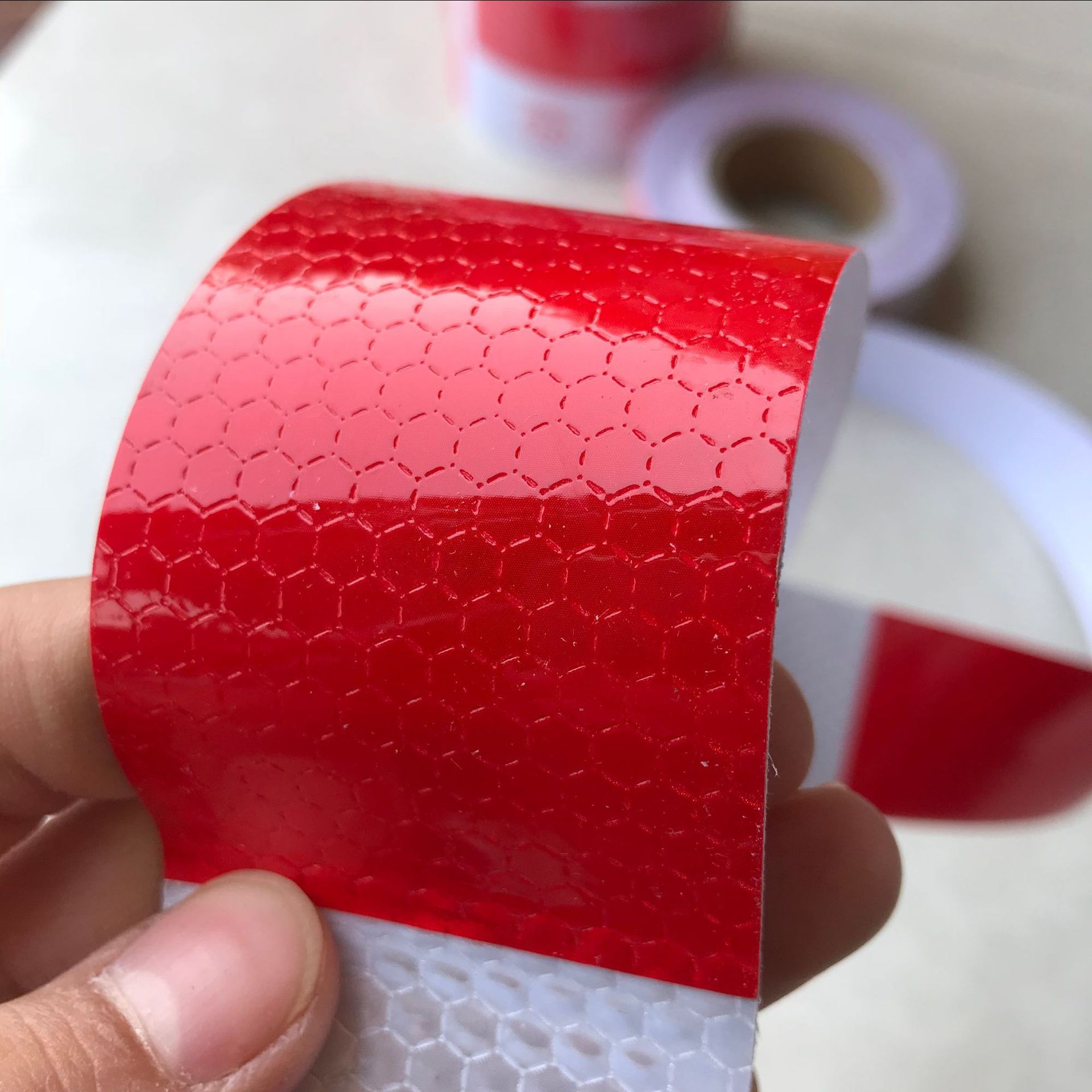 汽车红白反光条 警示反光贴 3c反光膜 货车反光片 宽度5公分 现货