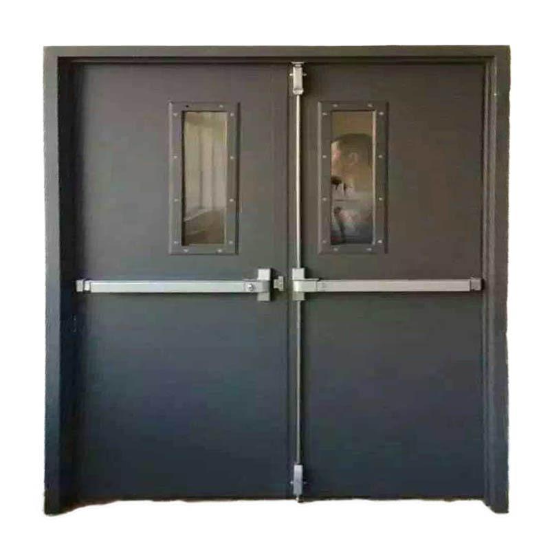 推杆锁防火门推杠逃生防火门 常闭推闩式防火门 按压逃生防火门