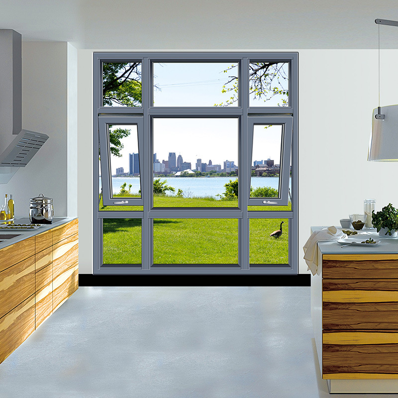 优佳门窗可加盟隔音推拉门窗隔热窗纱一体平开窗60断桥铝门平开窗