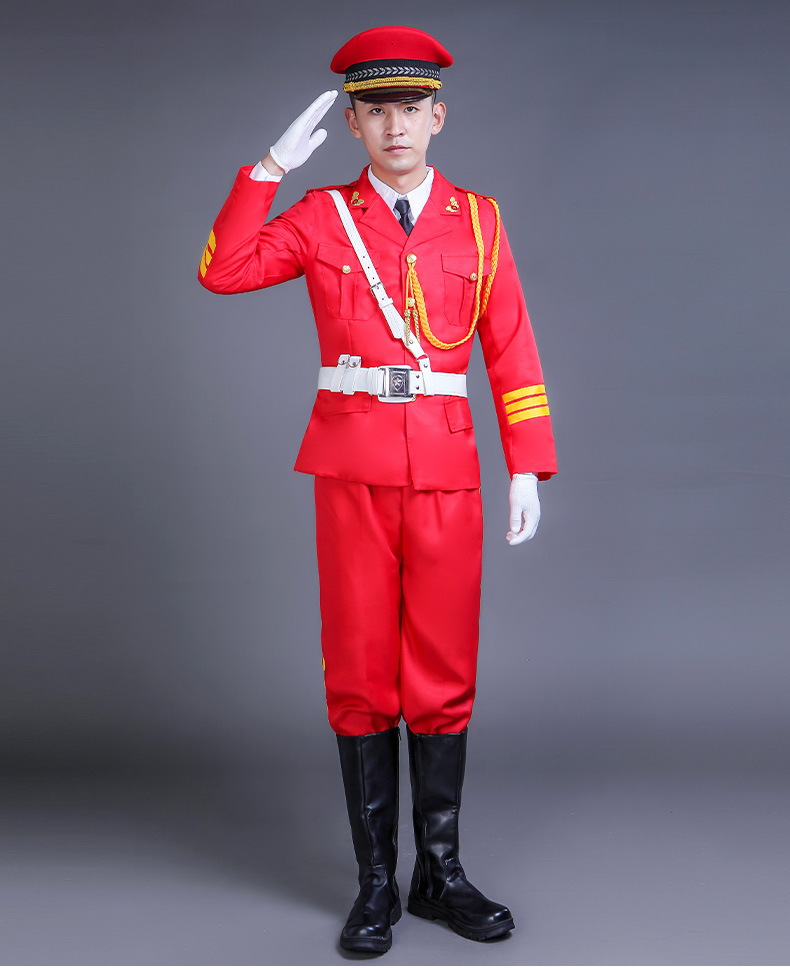 新款中小学生升旗手服装儿童班仪仗队幼儿园护卫队军装护旗手