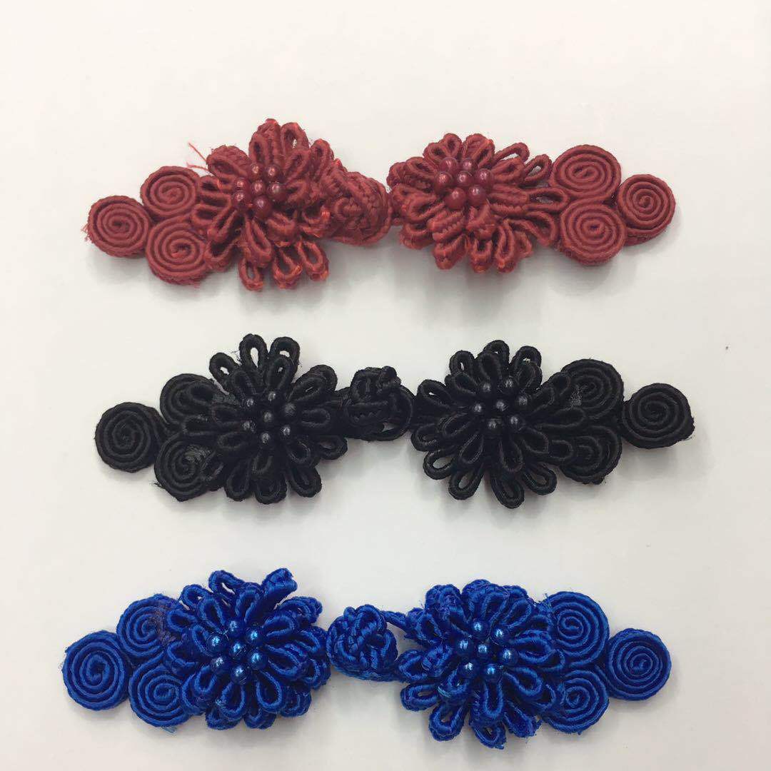 复古服装旗袍扣雪花盘扣双层菊花纽扣唐装服装三轮双层盘扣样品