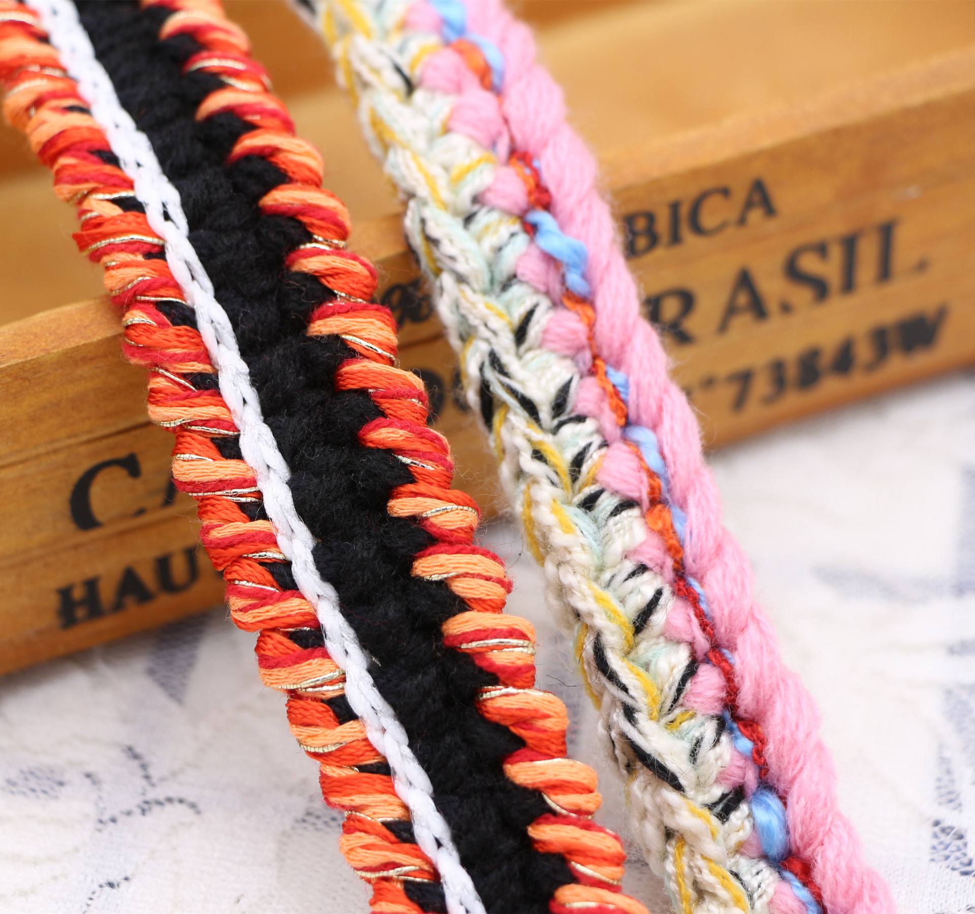 0cm韩版手工编织小香风织带花边服装辅料外套衣边装饰领边