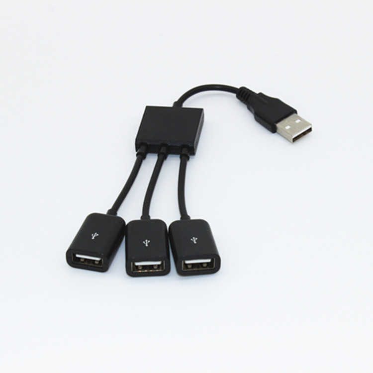 usb分线器2.0一拖三多用接口电脑usb扩展转hub多头多孔集线笔记本