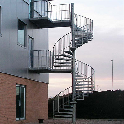 工厂长期精品家装时尚五星饭店不锈钢钢踏步螺旋转楼梯