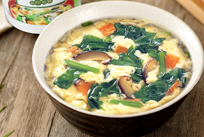 海福盛芙蓉鲜蔬汤8克*6杯装速食冲泡方便汤速溶营养代餐汤蔬菜汤