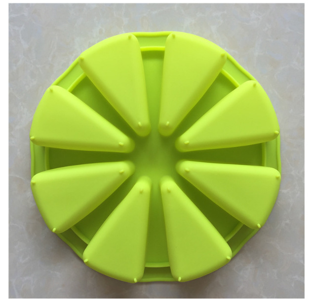 供应硅胶蛋糕模具 10份司康模手工皂模具 大圆三角形模具 西瓜模