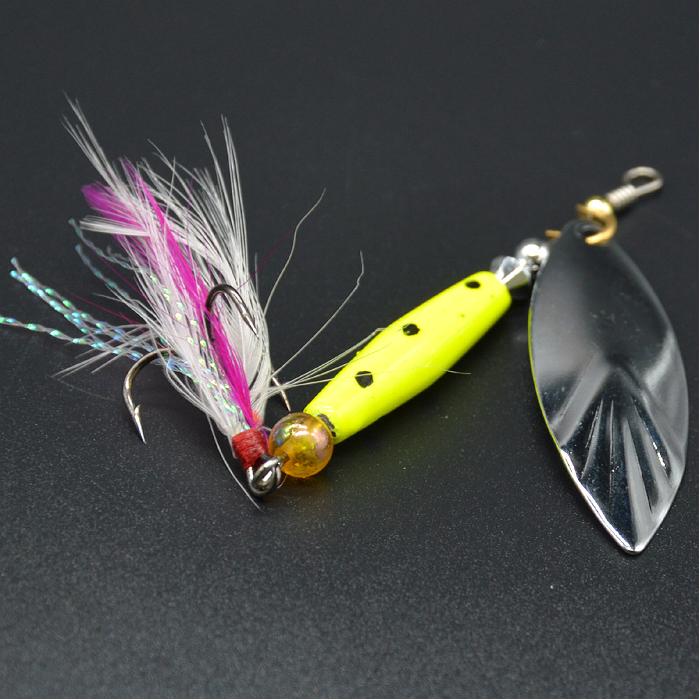 厂家批发 新上架10克旋转亮片路亚翘嘴鳜鱼鲈鱼鲶鱼专杀垂钓