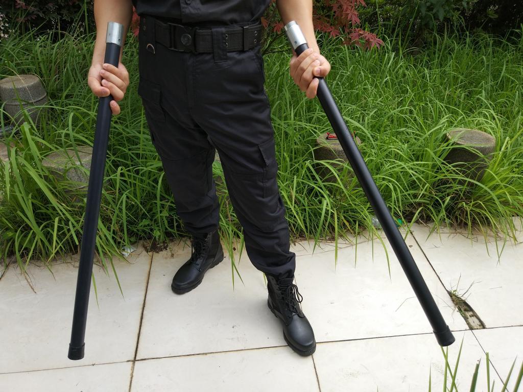 6米pc橡胶棍齐眉棍t形棍训练棍防暴应急棍保安器材防爆