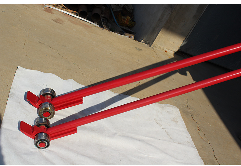 厂家直供起重搬运撬棒 带轮子撬杠 双轴承5吨jo型撬棍