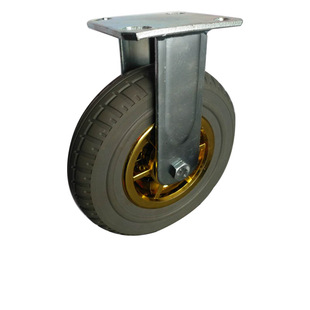 厂家直销 重型橡胶定向轮 镀金橡胶轮 灰胶定向轮 重型脚轮