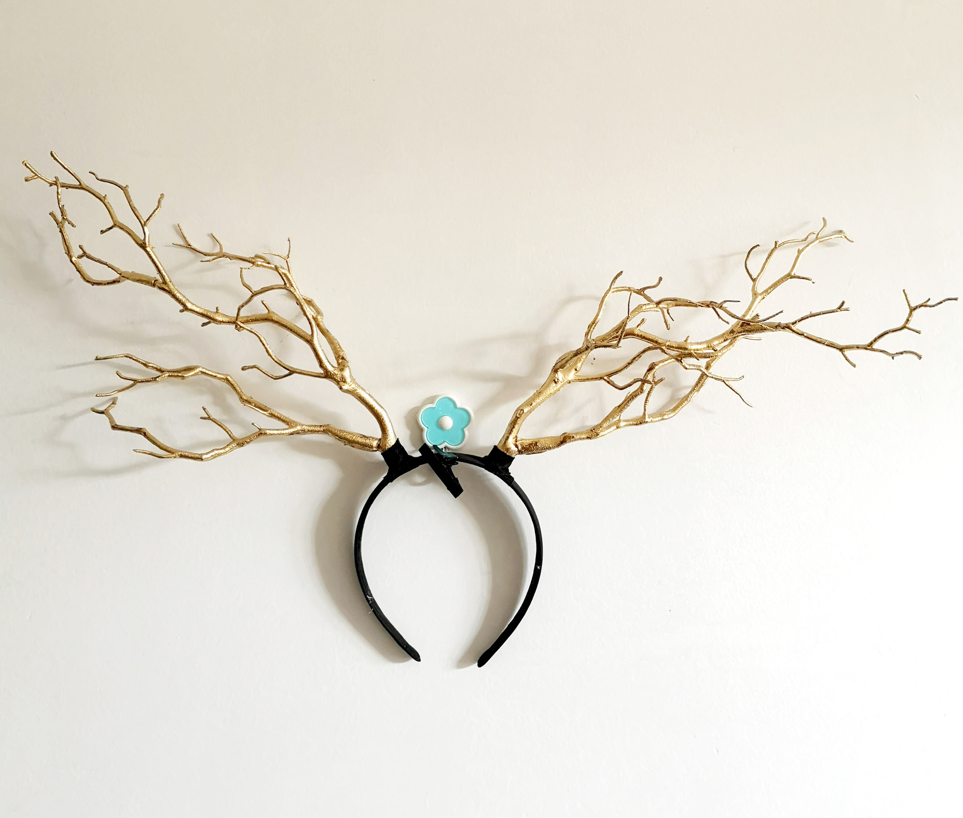 欧美发箍森林派对发箍摄影仿真树枝鹿角发箍夸张头饰蝴蝶发箍头饰