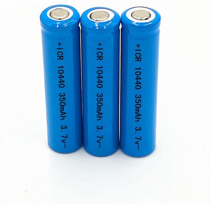 10440锂电池尖头 7号电池 3.7v 350mahaaa充电电池手电筒电池