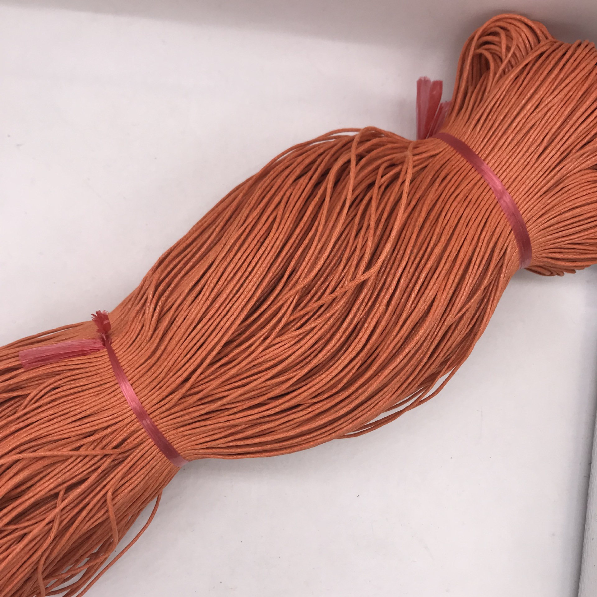 5mm2mm彩色圆棉蜡绳包芯蜡线diy手链项链编织服装吊牌蜡绳