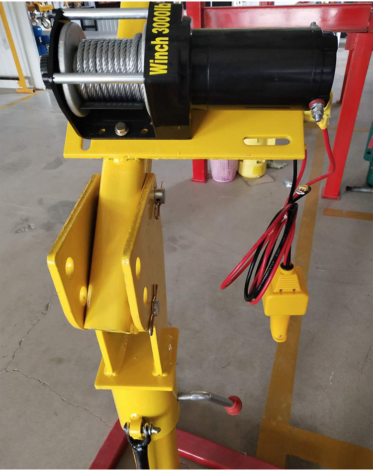 跨境批发便携式车载吊机1t 车载小吊机500kg 汽车专用车用吊运机