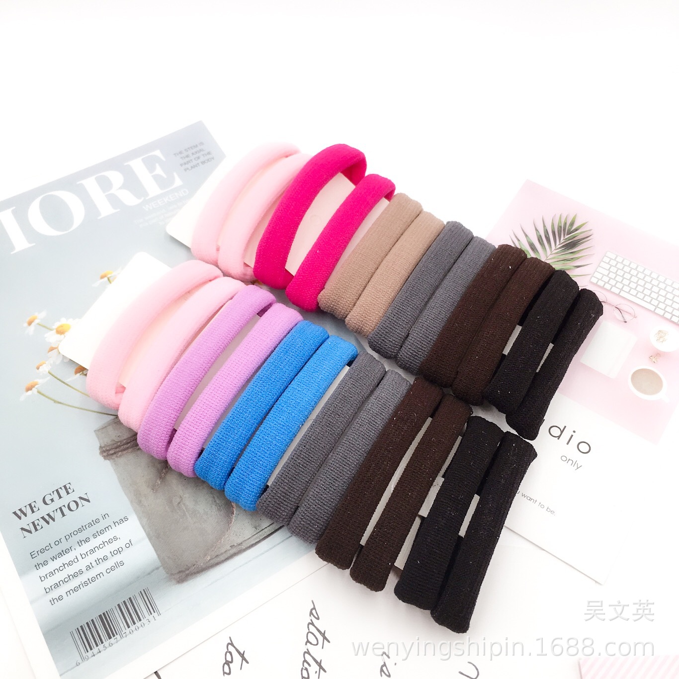 【厂家直销】热销小号棉纱头圈 发圈毛巾圈针织发圈 高档发饰头饰