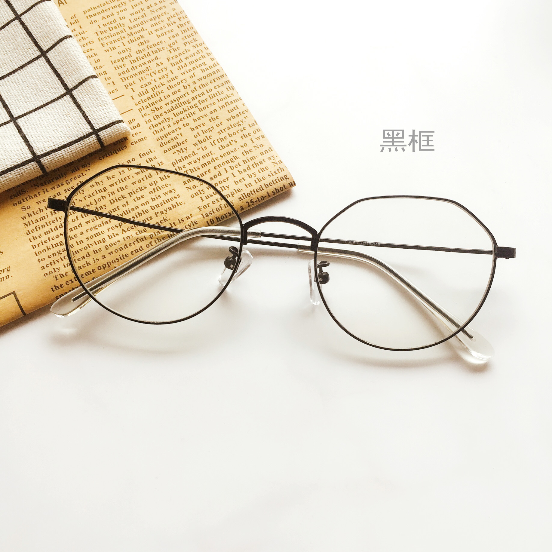 韩版金属复古眼镜框0069 文艺潮流眼镜架百搭配近视平光镜开球