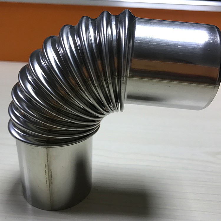 厂家批发 加厚不锈钢弯头 304排烟热水器风管配件 现货 可定做