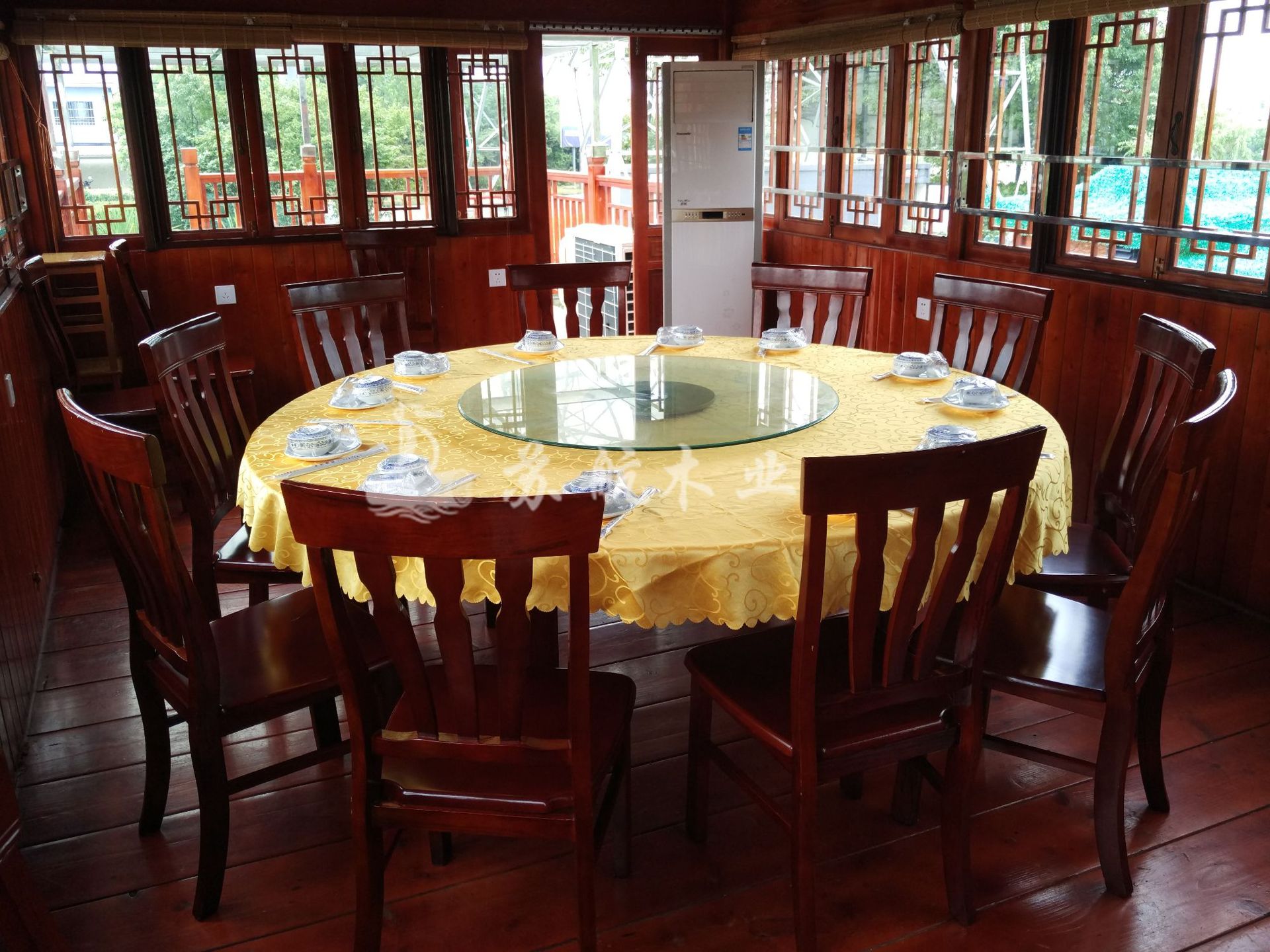 画舫木船定制水上餐厅画舫船电动观光船小木船大型双层餐饮画舫船