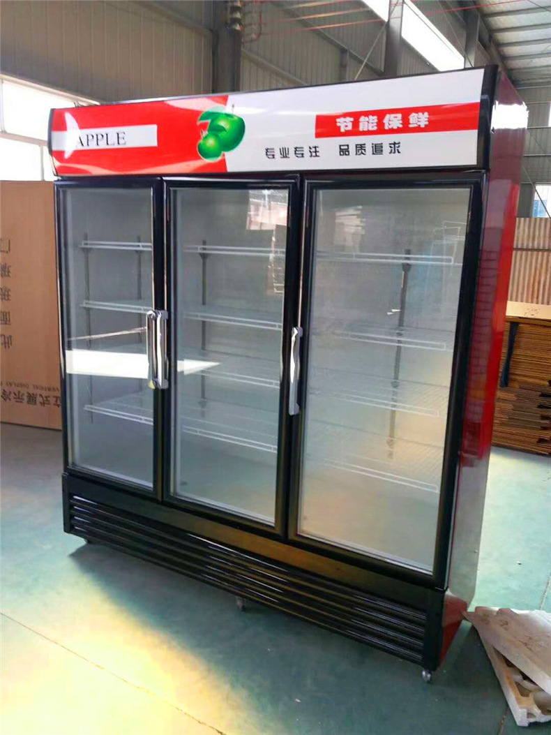 鑫瑞乐商用饮料柜冷藏柜单门双门啤酒柜立式超市水果保鲜冷藏展示柜