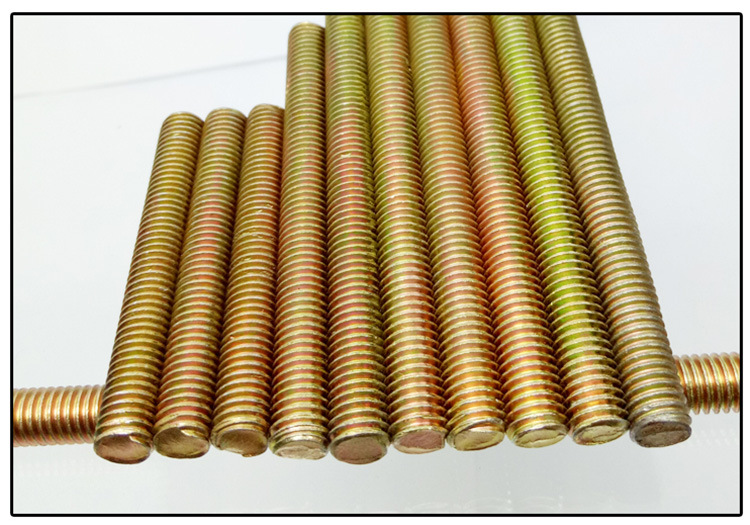 全牙杆 全螺丝牙条 m10 家具连接螺丝 五金双头牙杆彩锌