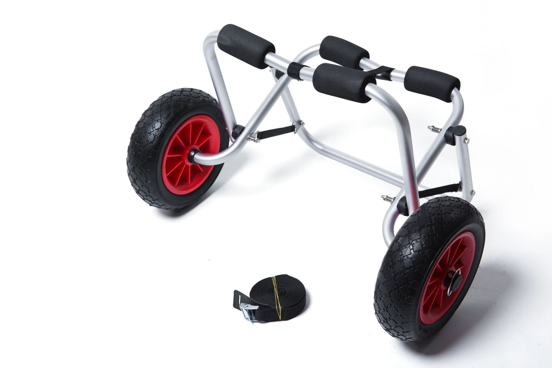 皮划艇专用小推车 铝杆拖车 可调节可折叠通用型拖车小推车手用