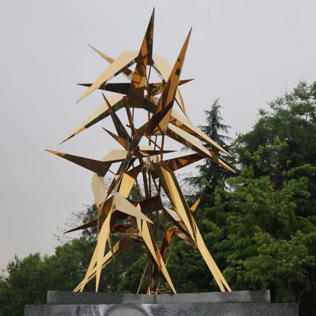 厂家大型不锈钢竹子雕塑 不锈钢公园雕塑 户外装饰