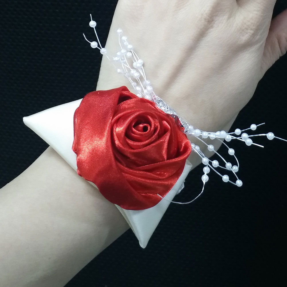 结婚庆用品婚礼舞蹈姐妹团手环花新娘手花伴娘腕花手腕花sw0677