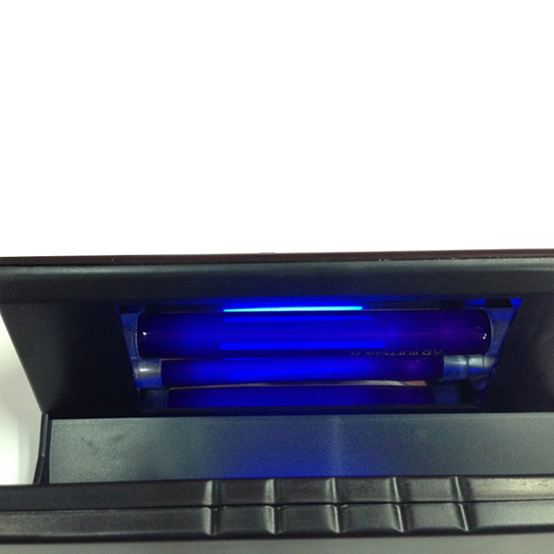 跨境专供带刻度尺紫光验钞机 小型便携式验钞仪 台式验钞灯验钞器