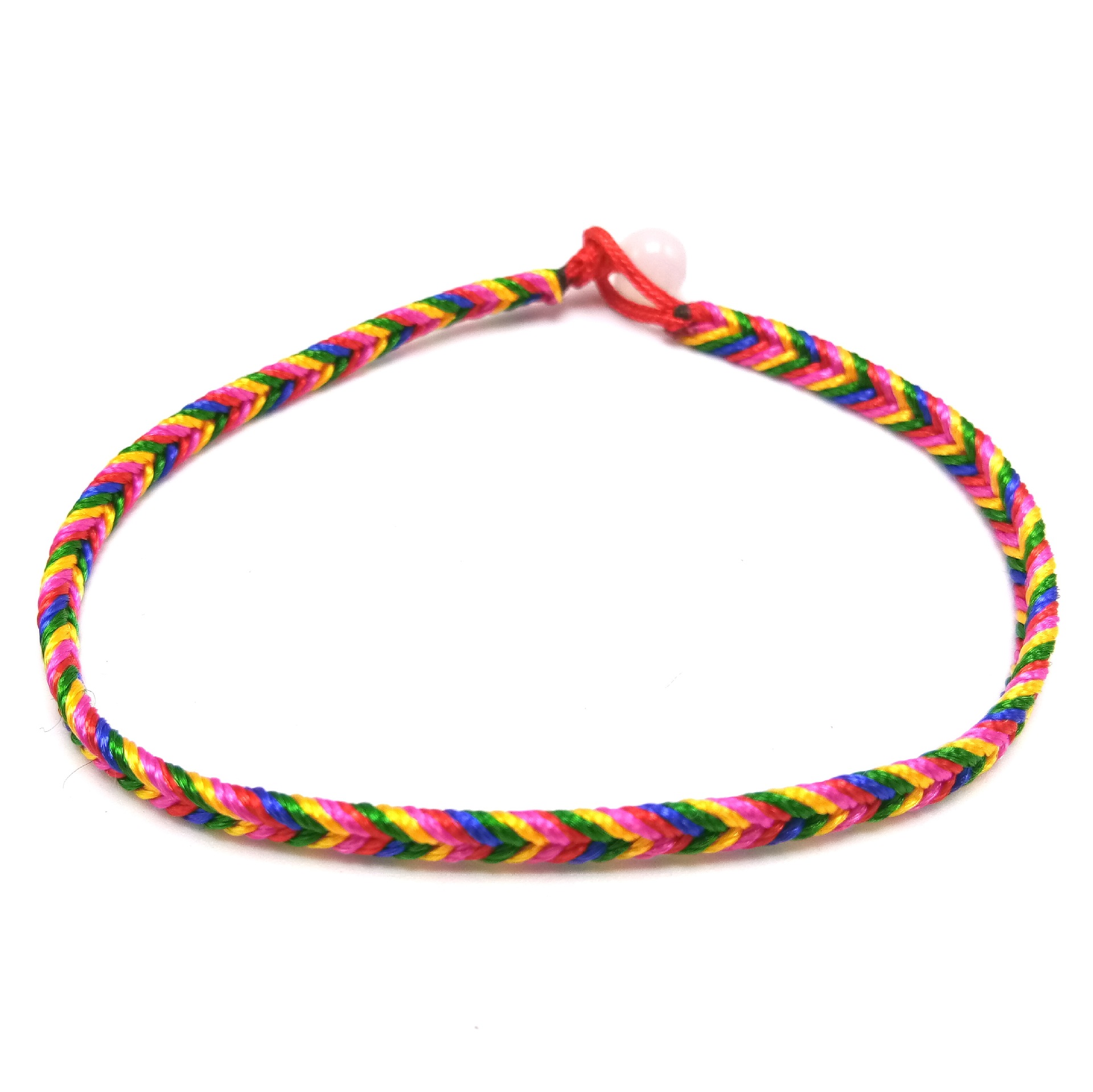 批发民族风端午节五彩绳手链 本命年五色线彩色手绳饰品