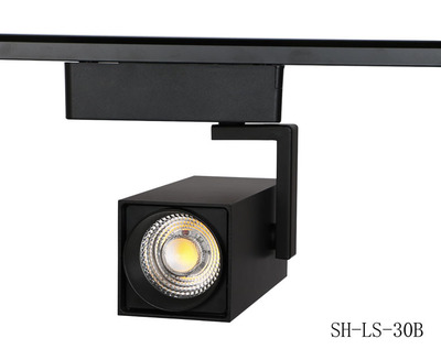 森宏照明cob轨道灯 服装店led射灯 珠宝店展示厅方形导轨灯 30w