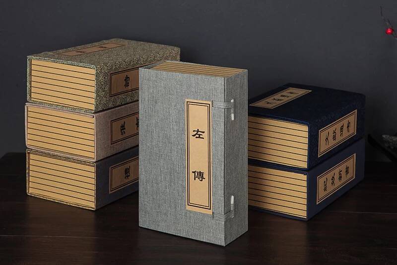 函套麻布仿真书假书复古线装书盒古籍古书样板房道具书家具摆件