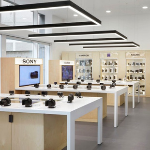 热销手机柜台 木质相机展示柜台电子产品展示柜 数码配件展柜定制