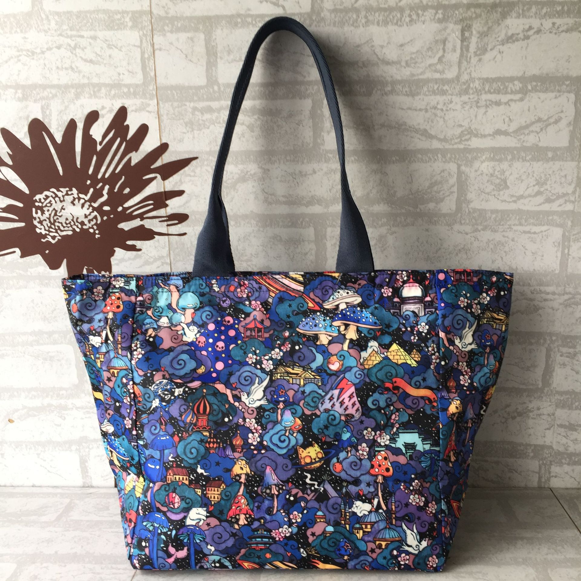 尼龙防泼水布包休闲逛街包旅游登山包手提包单肩包 7891大号