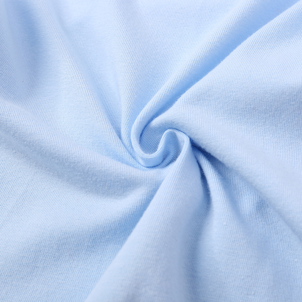 ins亚马逊秋冬长袖领带印花浅蓝色哈衣