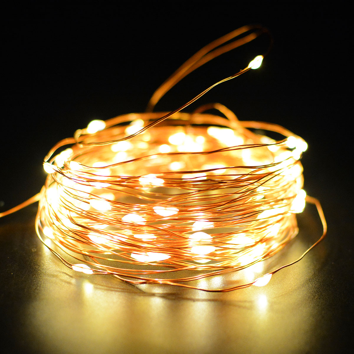 亚马逊爆款太阳能灯串 铜线灯中号200led户外庭院婚庆装饰防水