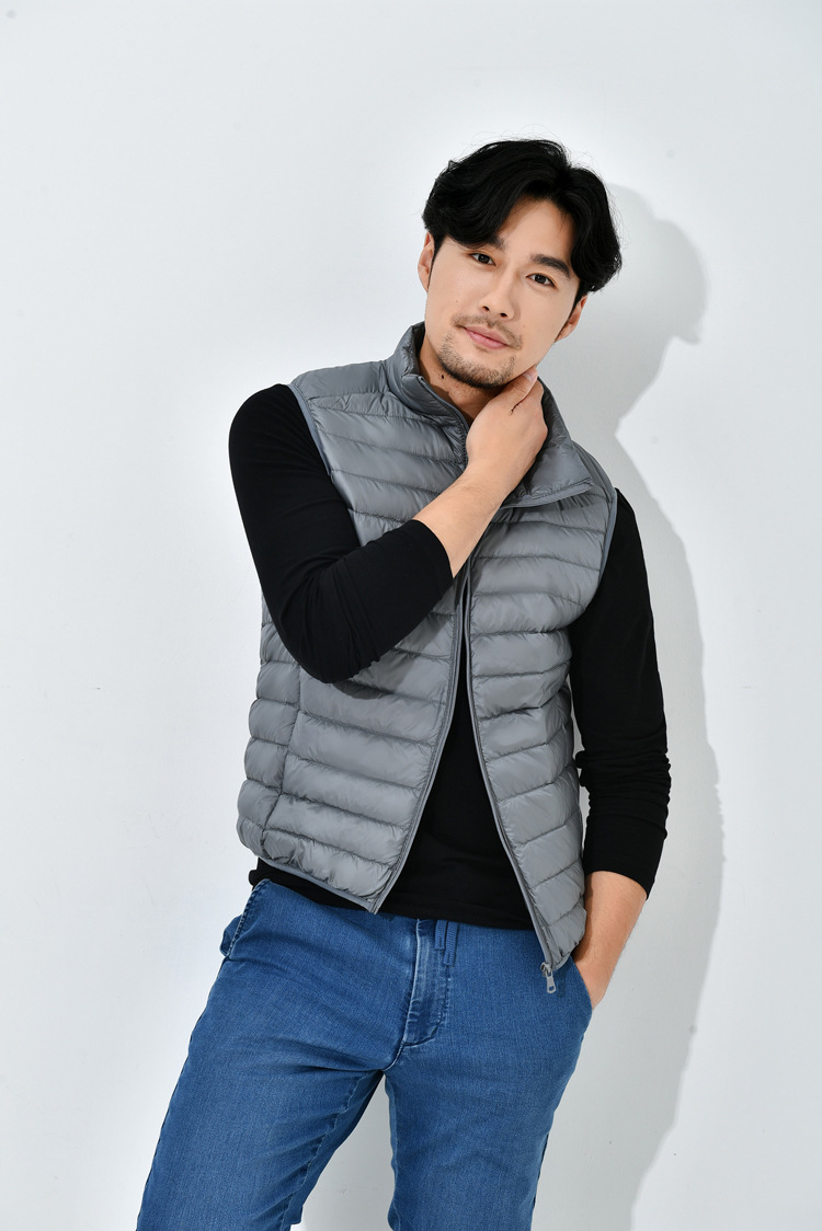 2020男式新款轻薄羽绒马甲男背心男装羽绒服男士加大码厂家批发