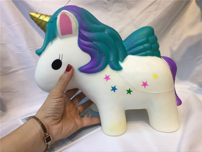 新款慢回弹squishy 减压玩具 超大系列超大独角兽 独角马