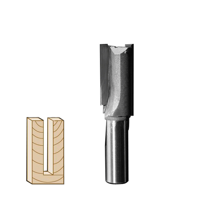 厂家直销直钻切削刀 1/2*1/4 双刃直刀木工专业刃具铣刀0102批发