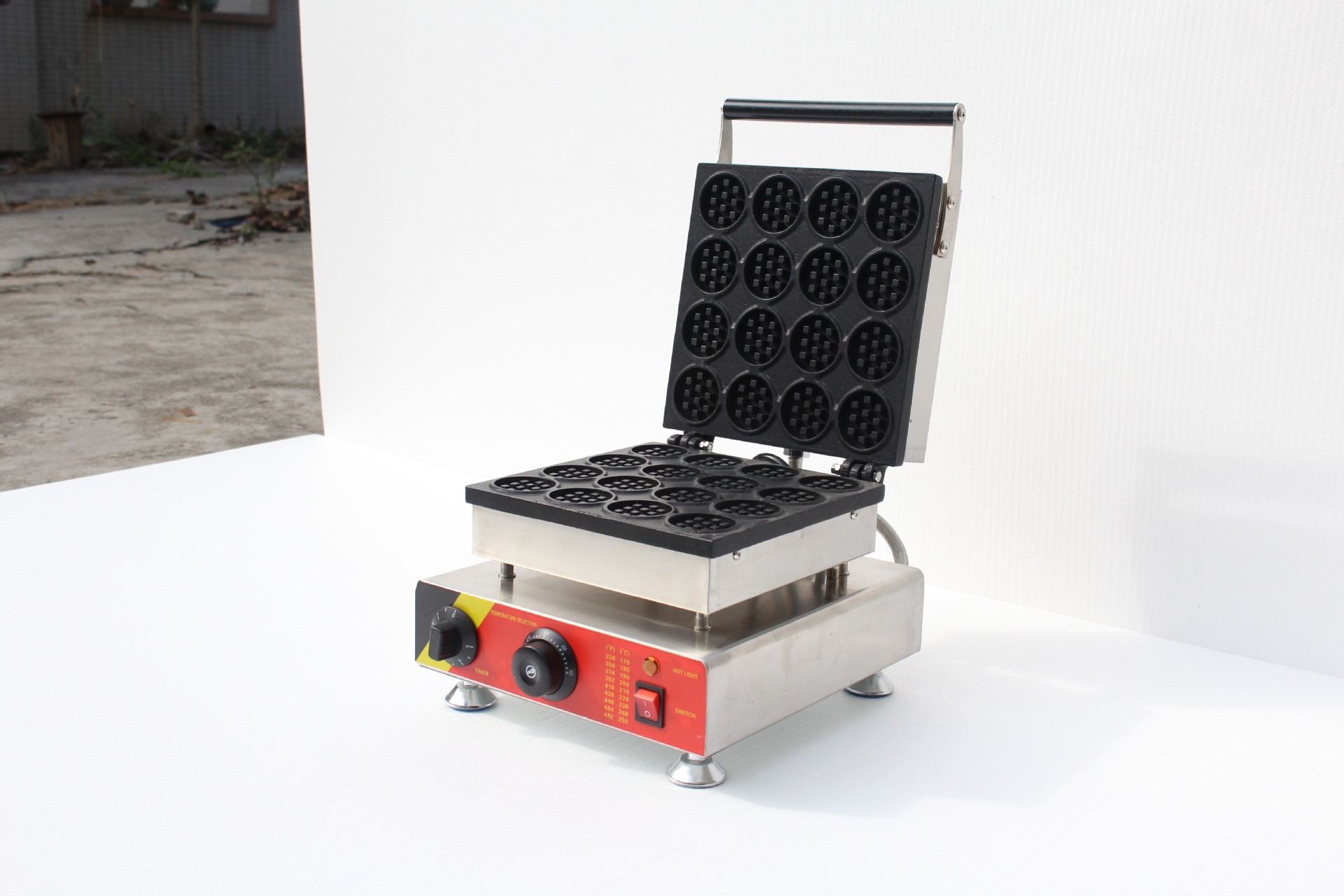 迷你圆形华夫饼机/十六孔圆形华夫炉/圆形饼机/圆形松饼机电烤炉