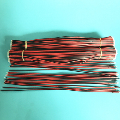 工厂定制 ul1571超长红黑线剪切 550mm 26awg红黑排线束加工直销