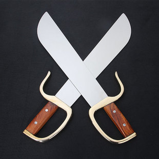 未开刃专业八斩刀 咏春双刀 咏春蝴蝶双刀 体育用品武术表演刀