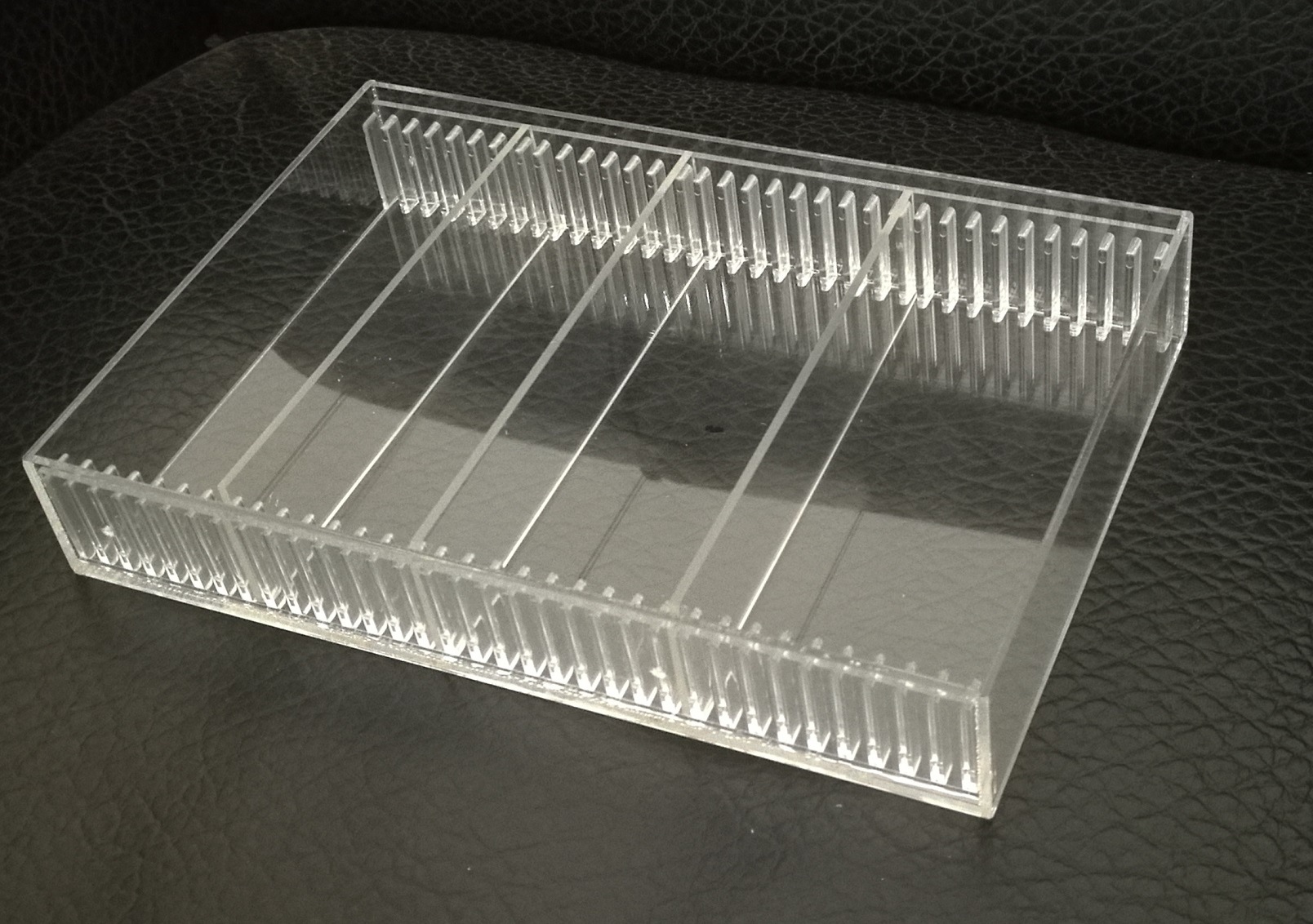 任意分隔亚克力橡皮架胶棒盒橡皮盒胶带收纳柜文具店化装品陈列架