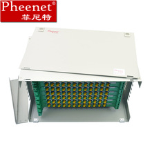 Pheenet菲尼特 96芯ODF光纤配线箱架满配ST单模单元体熔纤盘