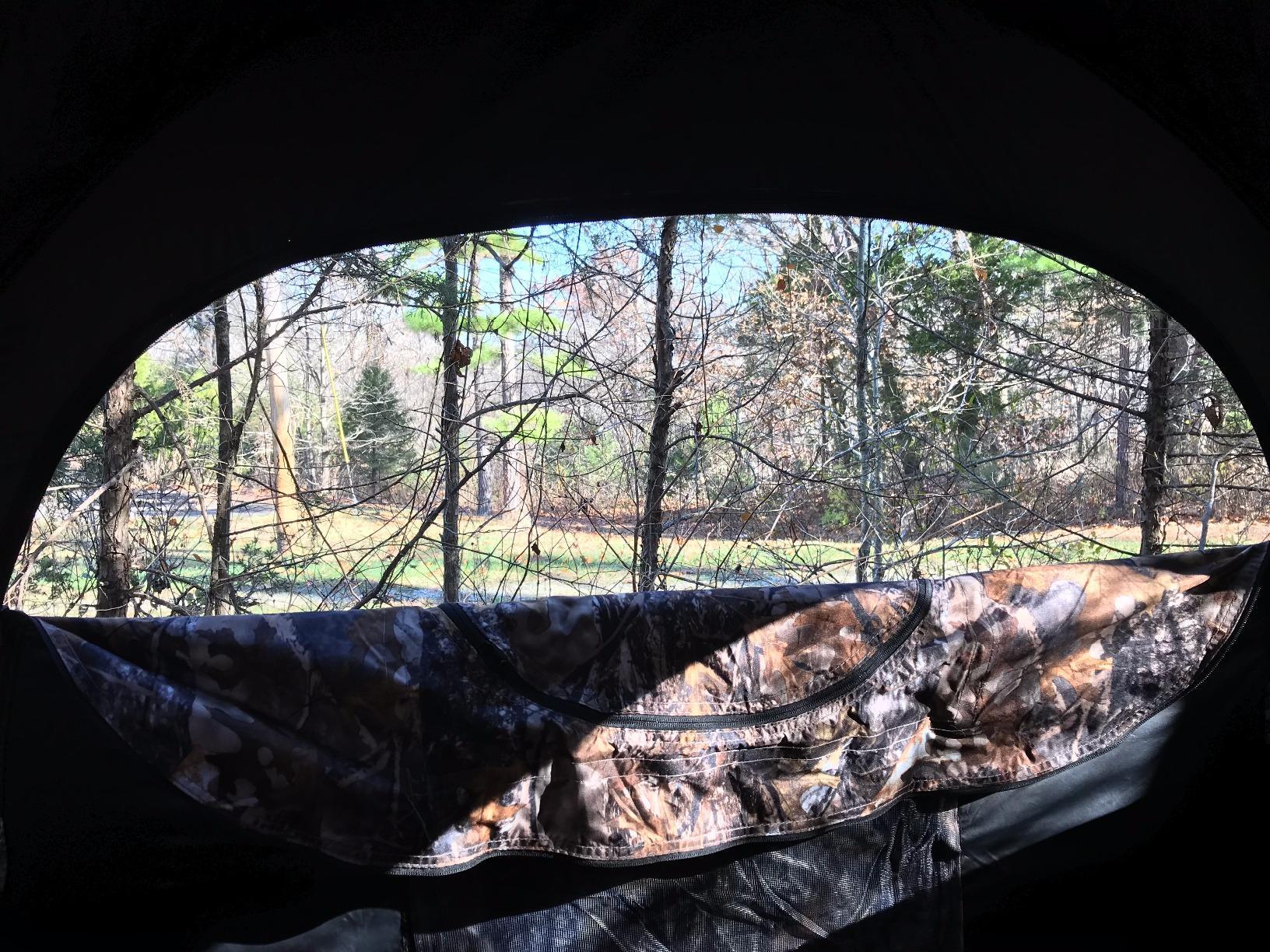 野营帐篷户外打猎帐篷轻质便携观鸟帐篷涤纶材质玻璃纤维杆