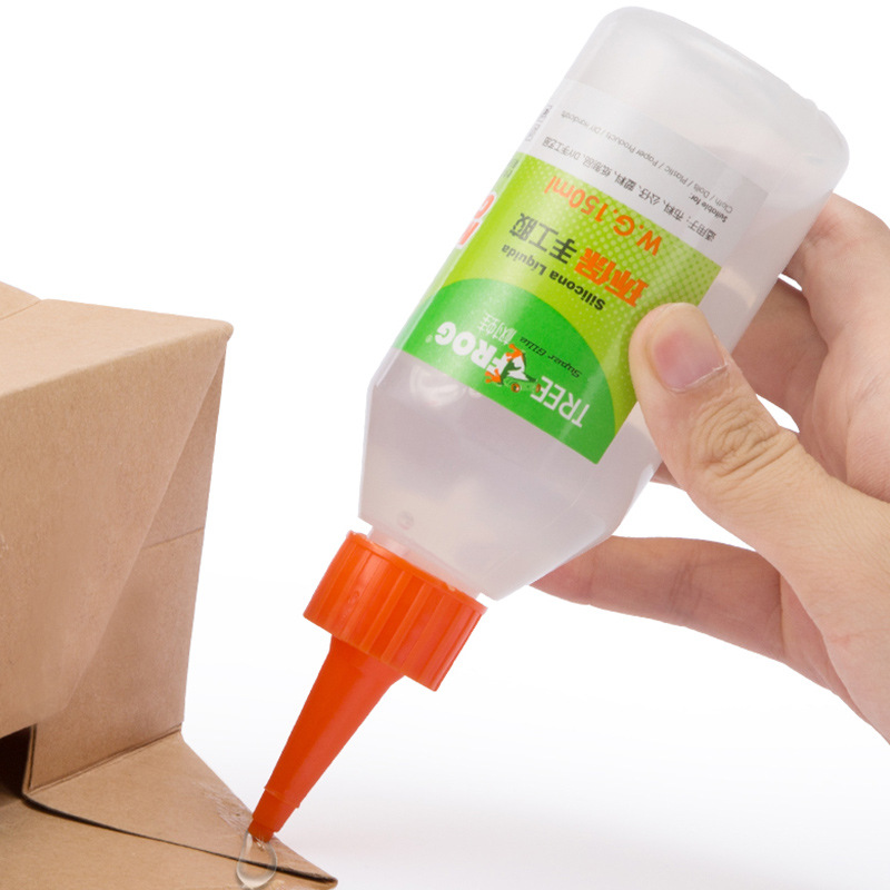 树蛙 酒精胶不织布胶麻绳儿童diy 手工艺专用透明强力软胶水150ml