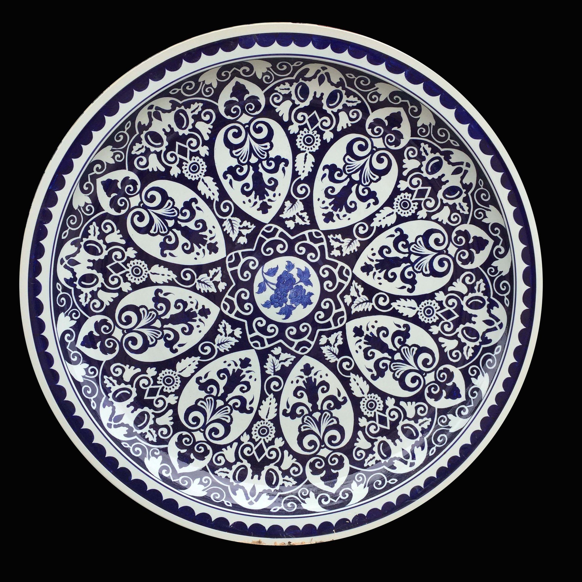 中式荷花盘图片